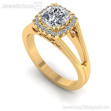 jewelicious-998-ring engagement Juwel bedruckbar ist Silber Ehe gold Platin ring Diamant-ring genial cad Karat Mode Hochzeit gem Schmuck scheint Ringe 3d print model - Mito3D