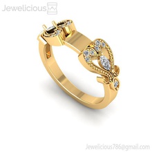 jewelicious-999-ring Juwel engagement genial Platin gem gold Schmuck sterling Mode-Schönheit ring Diamant-ring bedruckbar ist Silber cad Karat Mode Ringe 3d print model - Mito3D