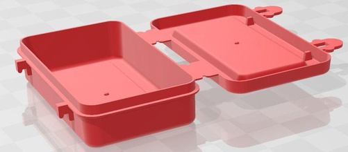 jewellery box hobby-diy design plastic translucent 3d printing modelling portable click lock storage hobby diy other 3d print model - Mito3D