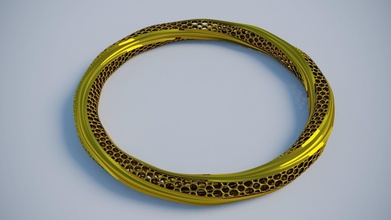 Schmuck Gold Ring Kunst Luxus Design Goldring 3d 3dsmax 3dmax Corona Coronarender Ringe 3d print model - Mito3D