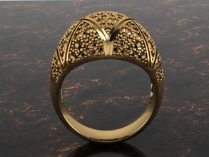joyería de allanar anillo diamantes la pavering diamondring el diamante gem oro brillante boda compromiso blanco 14k 18k moda joya los anillos 3d print model - Mito3D