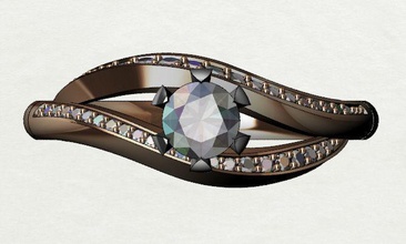 gioielli anello 10 elegantissime oro argento elegante moda anelli 3d print model - Mito3D