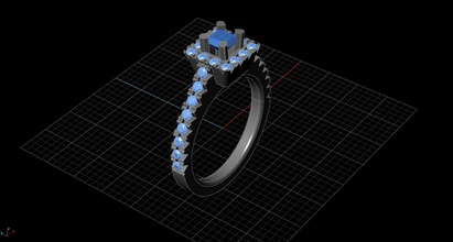 jewellery ring jewelry modern design illustration technology business advertising other 3d print model - Mito3D
