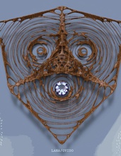 jewellery jewelry geometric nature pattern abstract design decoration shape math pendants 3d print model - Mito3D