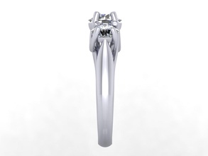gioielli 3 pietra triology anello cad il design modello 3d industriale altri anelli 3d print model - Mito3D