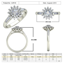 gioielli cad 3d anello di file stl-vjr119 modello modellazione stl il design diamante disegni Modello La progettazione in la Anello ring fidanzamento anelli 3d print model - Mito3D