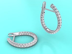 les bijoux 3d imprimable modèle crivelli boucles d'oreilles en pierres précieuses des le diamant or d'argent platine gem brillant saphir ruby mode beauté l'émeraude de la boucle d'oreille cnc d'impression 3d print model - Mito3D