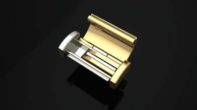 gioielleria accessori braccialetto serratura scatola brasato gioiello braslatelock oro argento 3dprintable stampabile bracelete attrezzature gioielli diamanti fermagli chiusura braccialetti 3d print model - Mito3D