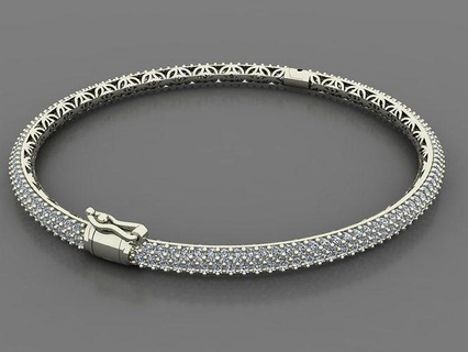 jewelry bracelet luxury beracelet gold printable gem brilliant platinum chanel bracelets fashion beauty woven brillant bone screw yurman silver diamant 3d print model - Mito3D