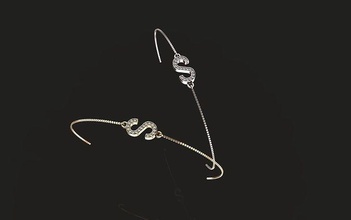 jewelry braclet letter gold fashion platinum bracelets 3d print model - Mito3D