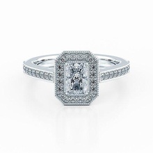gioielleria cad stampabile file video fotografie render Visualizza diamante squillare oro zaffiro gemma Fidanzamento anelli 3d print model - Mito3D