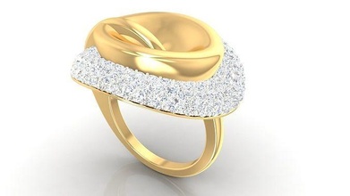 gioielleria cocktail squillare 3dm stl esegue rendering dettagli diamante stampabile platino anelli solitario sterlina nozze fidanzamento gioiello argento bianca oro 3d print model - Mito3D
