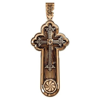 jewelry cross infinity armenia xach xachqar xachkar khachqar haikakan armenian 3dprintable solid gold silver church printable pendants 3d print model - Mito3D