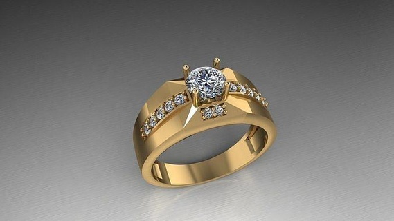 jewelry design gold printable fashion precious wealth rings 3d print model - Mito3D