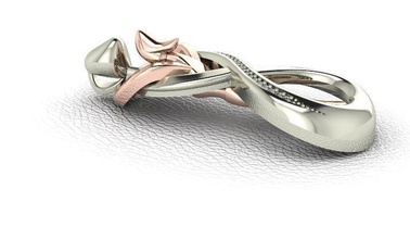 la conception de bijoux collier des colliers à l'oreille l'homme femmes l'amour 3d print model - Mito3D