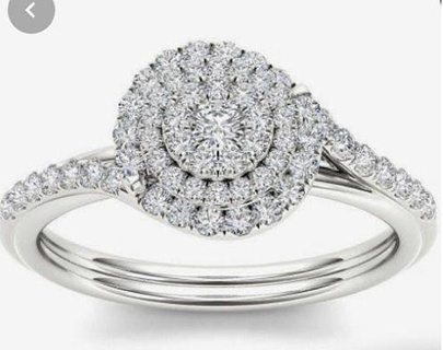 jewelry design ring beautiful gold silver diamond matrix zbrush rhino fashion beauty printable rings 3d print model - Mito3D