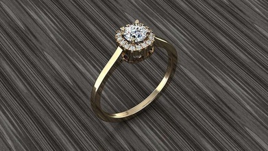 joalheria diamante anel luxo ouro carta imprimível moda argolas jóias prata acessórios diamantes estilo Designer design joias 3d print model - Mito3D
