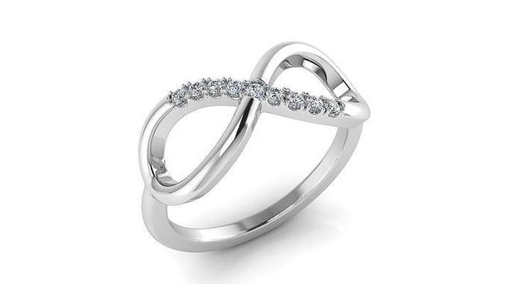 joalheria diamante anel moda jóias ouro noivado casamento imprimível jóia brilhante projeto lindo beleza argolas 3d print model - Mito3D
