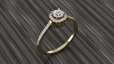 joalheria diamante anel luxo ouro carta imprimível moda argolas jóias prata acessórios diamantes estilo Designer design joias 3d print model - Mito3D