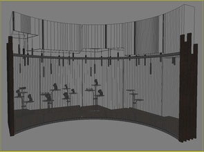 jewelry display area design furniture 3d v ray interior stand other 3d print model - Mito3D