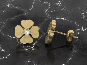 jewelry earring earrings fashion jewellery accessories earringstyle gold shape silver rose printable gem luxury jewel flower sterling 3d print model - Mito3D