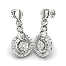 jewelry earrings earring luxury platinum gold jewel gem small stud shine women beauty printable fashion silver trandy gems cad jewellery 3d print model - Mito3D