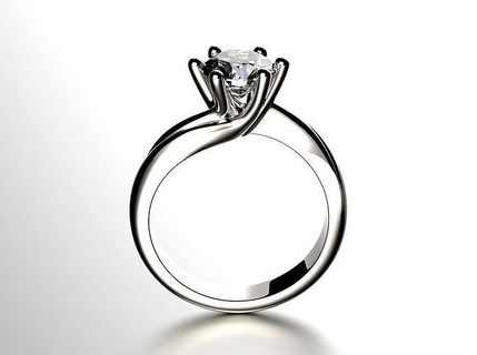 jewelry engagement ring diamond 0073 set sizes fbx 3dm wedding jewel gold jewellery gem fashion design luxury solitaire women female rings 3d print model - Mito3D