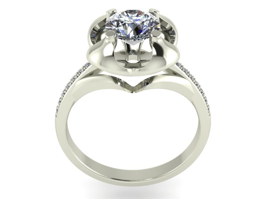 joyería del anillo de compromiso archivo stl descargar imprimir - cc32 la diamante Modelado en 3d La impresión el modelado bijoux bisutería boda El diseño moda solitaire brillante estados unidos vintag los anillos 3D print model - Mito3D