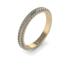 bijoux éternité bague anneaux or argent diamant imprimable bijou mariage engagement gemme collier engagem vêtements bracelet goujat 3d print model - Mito3D