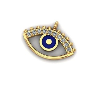jewelry evil eye pendant gold diamonds charm ringgold goldring pandora bracelet jewelery jewelrydesign gem luxury platinum silver ring diamond finger rolex jewellery jewel rings bracelets 3d print model - Mito3D