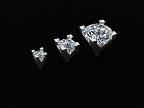 bijoux de têtes 01 or l'anneau les le diamant d'argent joyau imprimable l'engagement mariage gem la livre sterling anneau mode blanc bague en collier d'impression solitaire d'autres 3d print model - Mito3D