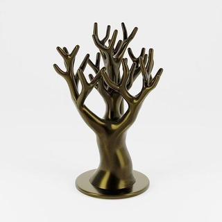 jewelry holder - tree 2 stand home decoration office bedroom desk organic nature trunk beautiful forest house decor 3d print model - Mito3D