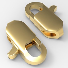 jewelry lock carbine fastener 2 3djewelry cad gem gold platinum jewelryprint jewelrywax silver buy clasp chain jewel bracelet necklace printing other bracelets 3d print model - Mito3D