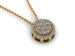 pendente da jóia jóias pingente ouro colar moda beleza gem brilhantes printable luz diamante de prata anel brinco fixação pulseira diamant pingentes 3d print model - Mito3D