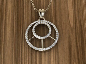 takı kolye mücevher elmas gümüş altın sterlin beyaz parlak yazdırılabilir giyim moda güzellik 3d print model - Mito3D