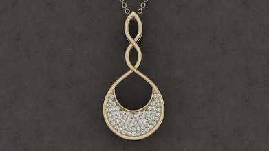 joalheria pingente anel alfabeto carta luxuoso ouro diamante imprimível moda argolas jóias prata acessórios diamantes estilo Designer design joias cartas pingentes 3d print model - Mito3D