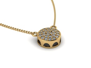 il pendente dei gioielli ciondolo gemma disco di platino catena preziosi oro a forma palla lucente la collana argento stampabile brillante anello diamanti sterlina moda d'oro dito e bellezza braccialetto ciondoli 3d print model - Mito3D