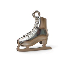 women jewelry pendant figure skate 3dm stl ztl obj fashion beauty gold jewel printable silver pendants shoe necklace jewellery jewelrycapital womenring extreme sport 3d print model - Mito3D