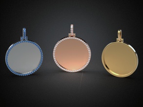 schmuck anhänger medaille leer p6 luxus gold platin kunst druckbar ohrring ring engagement juwel brillant mode silber 3d hochzeit wertvoll kette zubehörteil armband 3d print model - Mito3D
