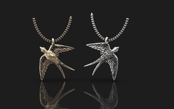 jewelry pendants gold printable necklace fashion 3d print model - Mito3D