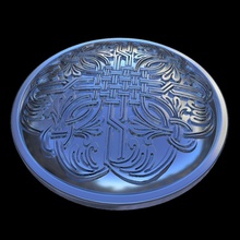 Schmuck-relief Schmuck symbol sphärisch Runde verglast ist sphere andere 3d print model - Mito3D