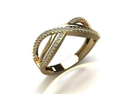 bijoux bague or argent imprimable anneaux diamant bijou engagement mode 3djewelry 3dring libérant gratuits 3d print model - Mito3D
