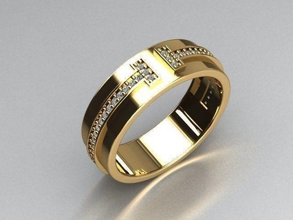 bijoux bague or imprimable argent anneaux diamant bijou engagement mode 3djewelry 3dring libérant gratuits 3d print model - Mito3D