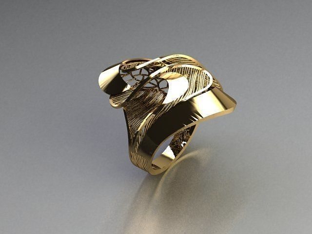 jewelry ring gold silver printable rings diamond jewellery jewel fashion 3djewelry 3dring freering freejewelry jewelery diamondjewelry diamondring 3D print model - Mito3D