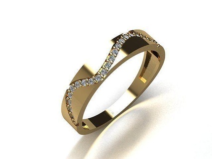joalheria anel ouro imprimível prata argolas diamante jóia jóias noivado moda 3djewelry 3dring freering joias gratuitas diamantes 3d print model - Mito3D