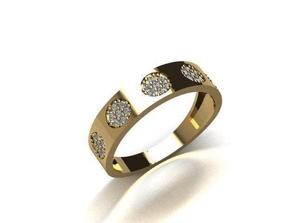 bijoux bague or imprimable argent anneaux diamant bijou mode engagement libérant gratuits 3dring 3djewelry 3d print model - Mito3D