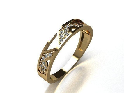 bijoux bague or imprimable argent anneaux diamant bijou engagement 3dring 3djewelry libérant gratuits mode 3d print model - Mito3D