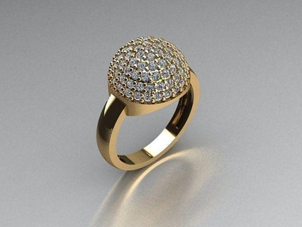 bijoux bague or imprimable argent anneaux diamant bijou engagement mode bijouxdiamant 3dring 3d print model - Mito3D