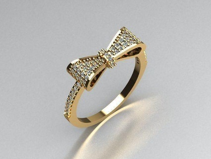 bijoux bague or imprimable argent anneaux diamant bijou engagement mode bijouxdiamant 3djewelry 3d print model - Mito3D