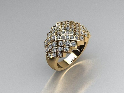 joyería joya anillo oro imprimible plata anillos diamante Moda 3djewelry 3dring freering gratis joyeria joyas diamantes 3d print model - Mito3D